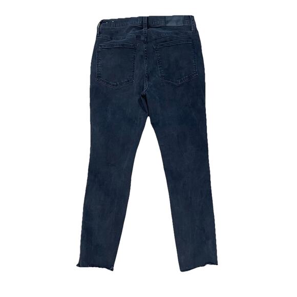 Madewell 10” High Rise Skinny Jeans Button Fly Size 27P Women’s Black Denim - Picture 2 of 13
